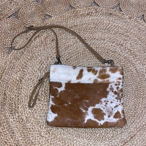 Myra cowhide crossbody purse